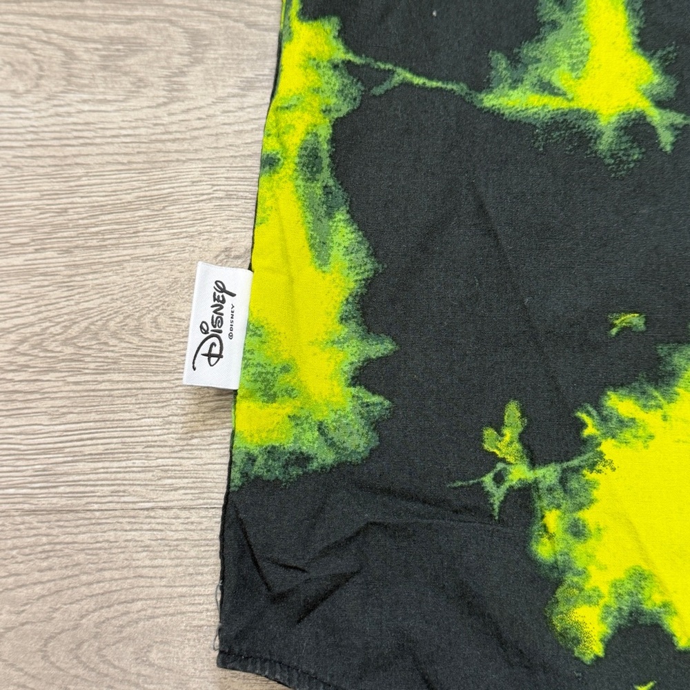 Disney Oogie Boogie Our Universe Green SS Button Down Shirt Men's MEDIUM - Picture 6 of 12